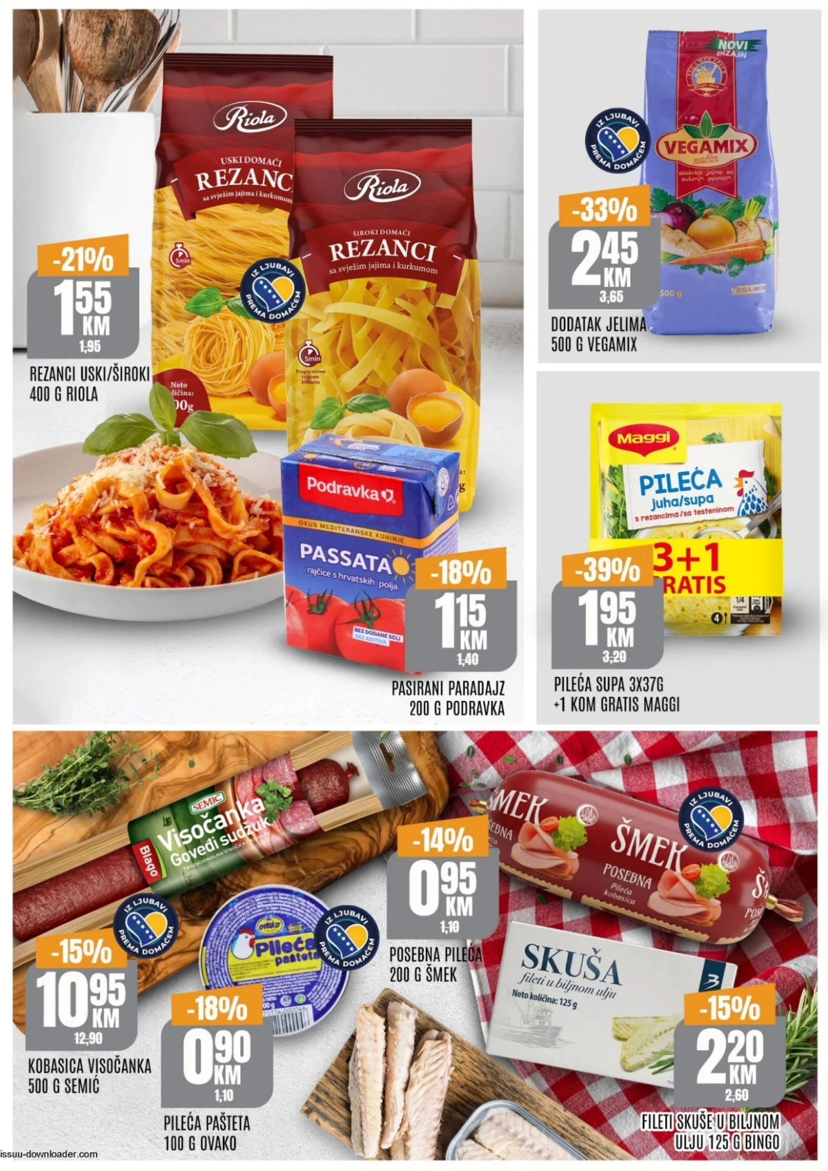 Bingo katalog strana 2 – rezanci, pileća supa, pašteta, tuna i kobasica na akciji