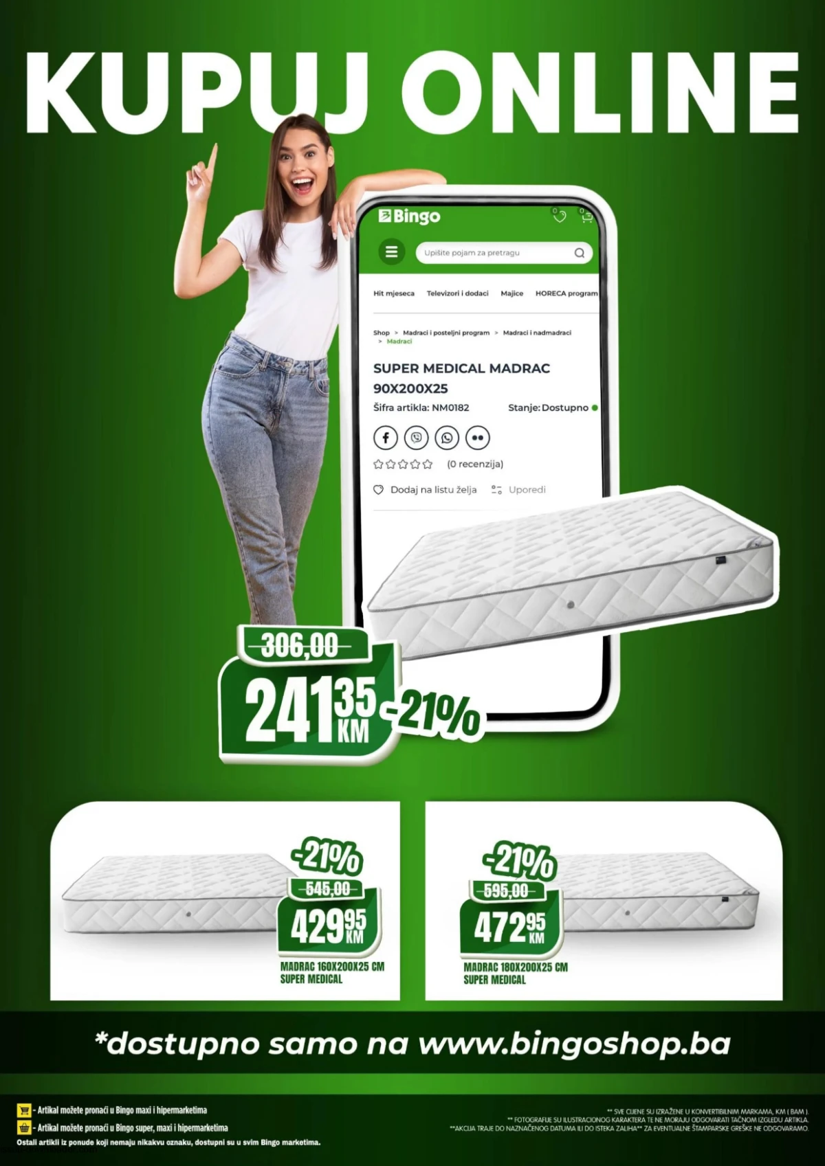 Bingo online shop akcija 14-17.05.2026 – madraci i proizvodi za dom po sniženim cijenama strana 8