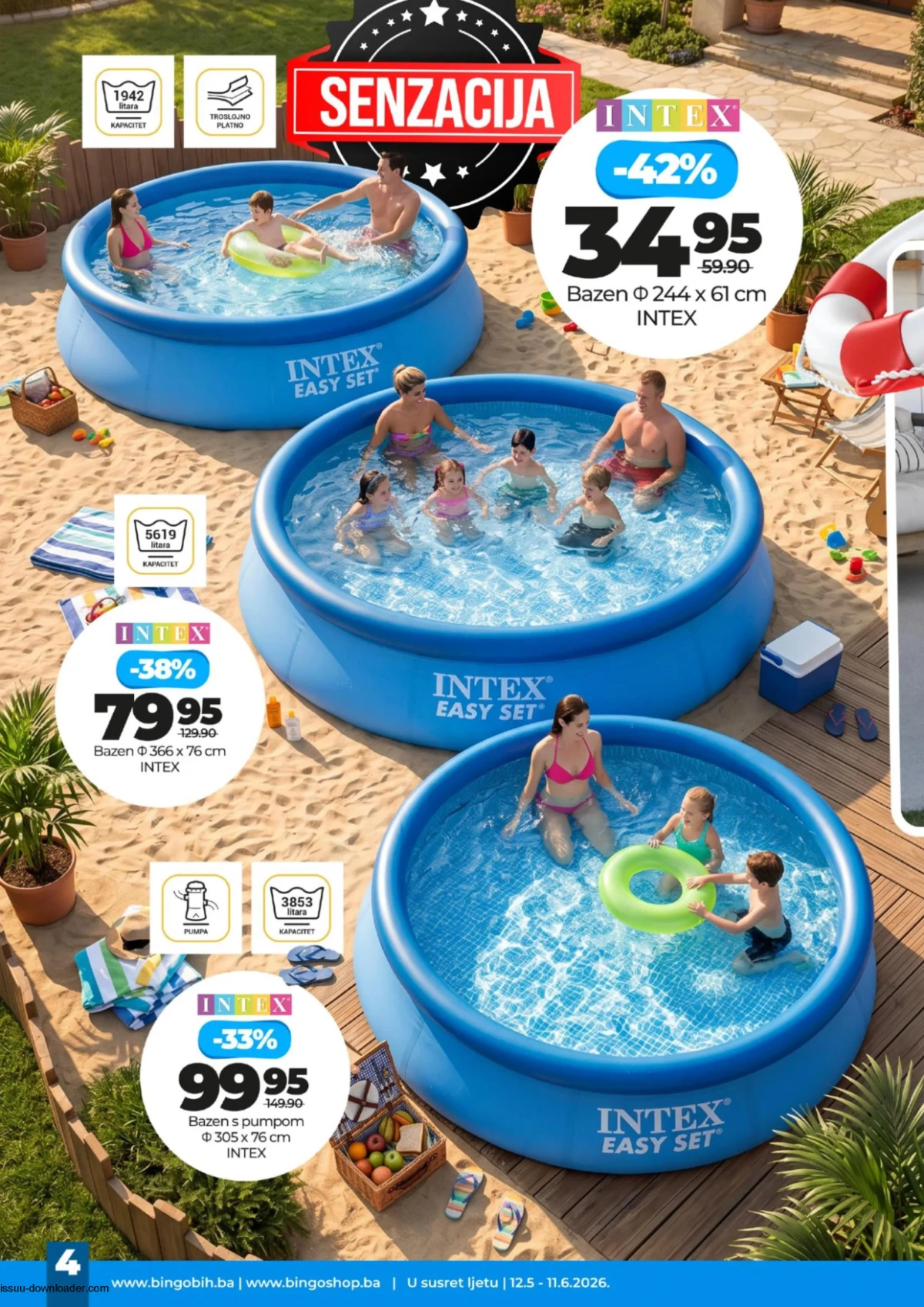 Bingo ljetni katalog bazeni i oprema akcija do 11.06.2026 strana 4