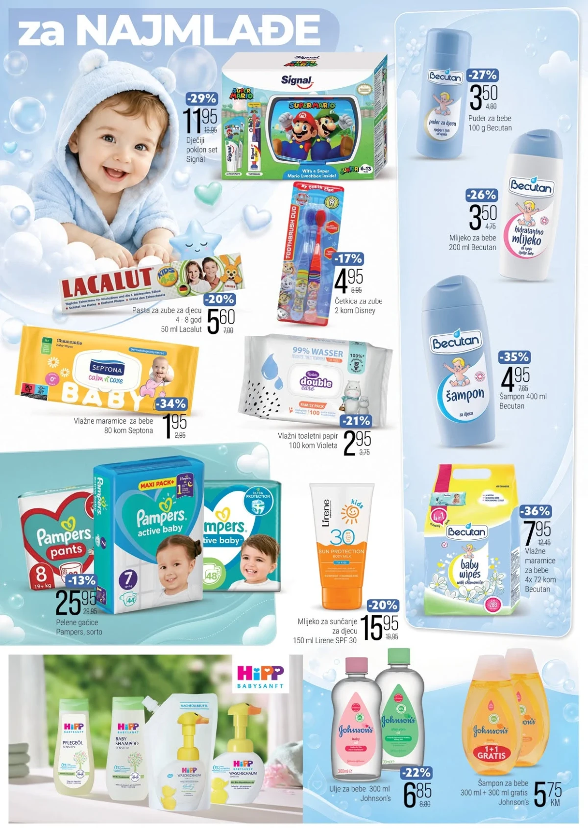 Bingo dječija kozmetika pelene i proizvodi za bebe