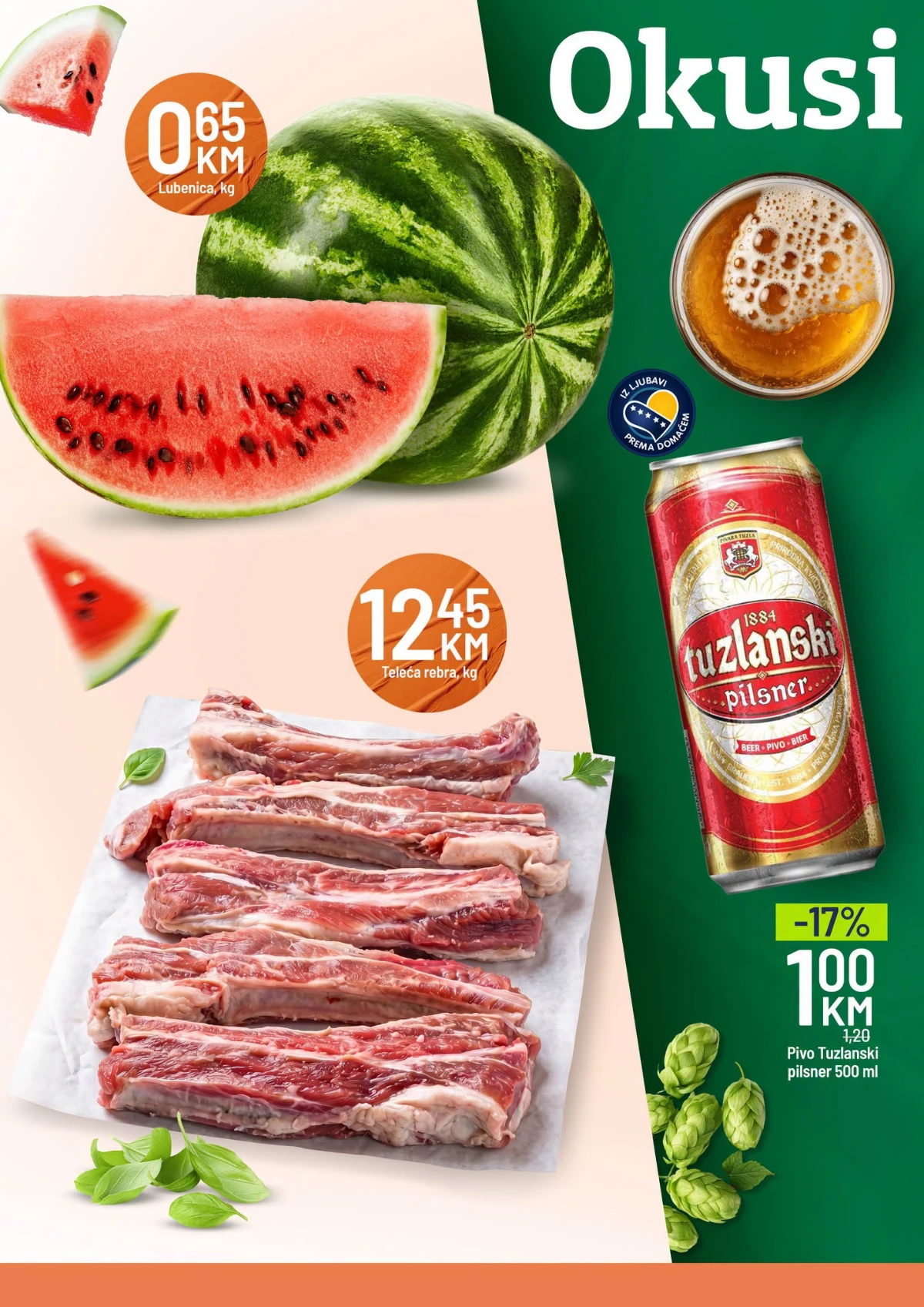 Bingo Naše Mjesto Gradačac – lubenica, teleća rebra i Tuzlanski pilsner na akciji