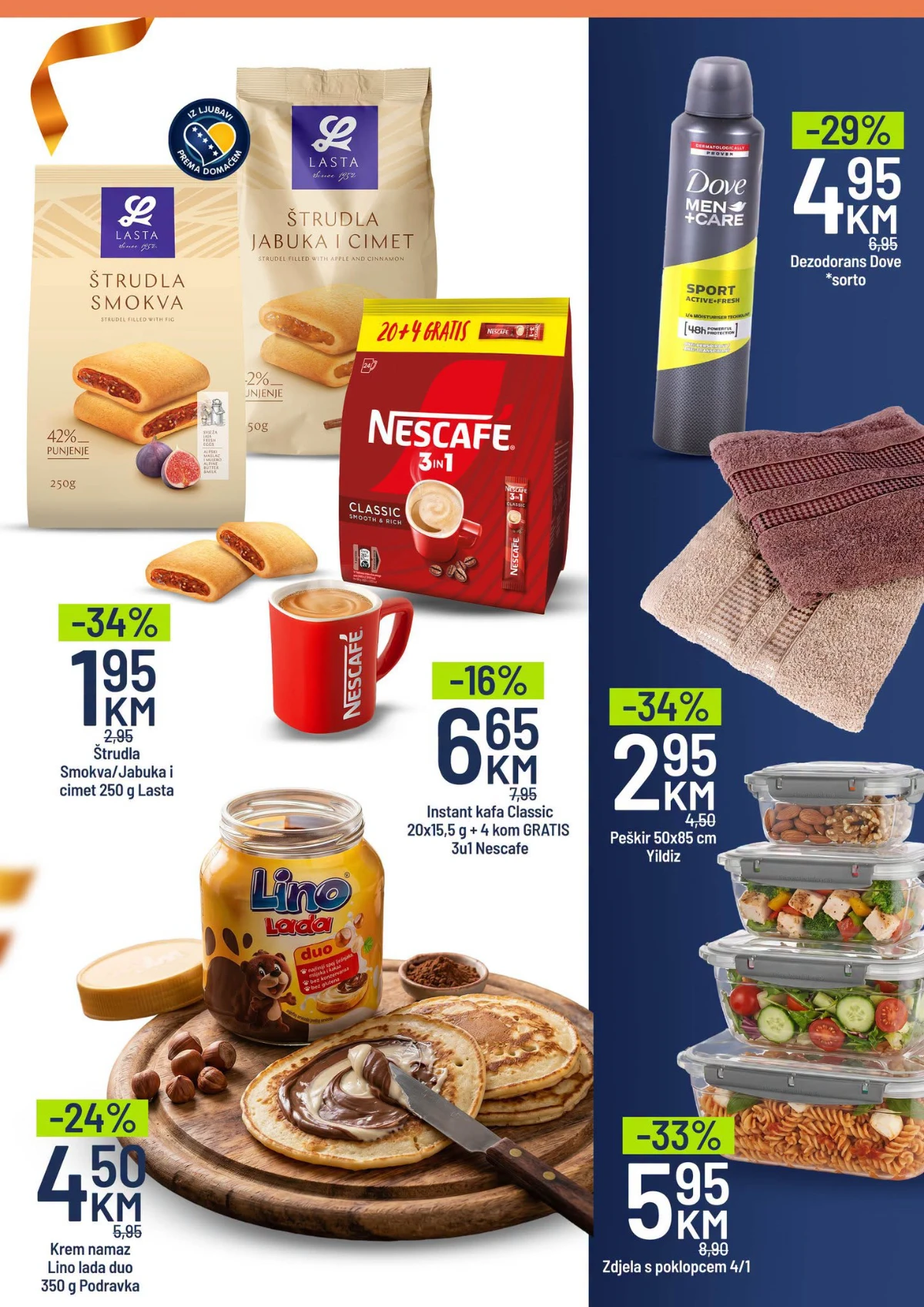 Bingo Naše Mjesto Gradačac – Nescafe, Lino Lada, Dove i posude s poklopcem na akciji