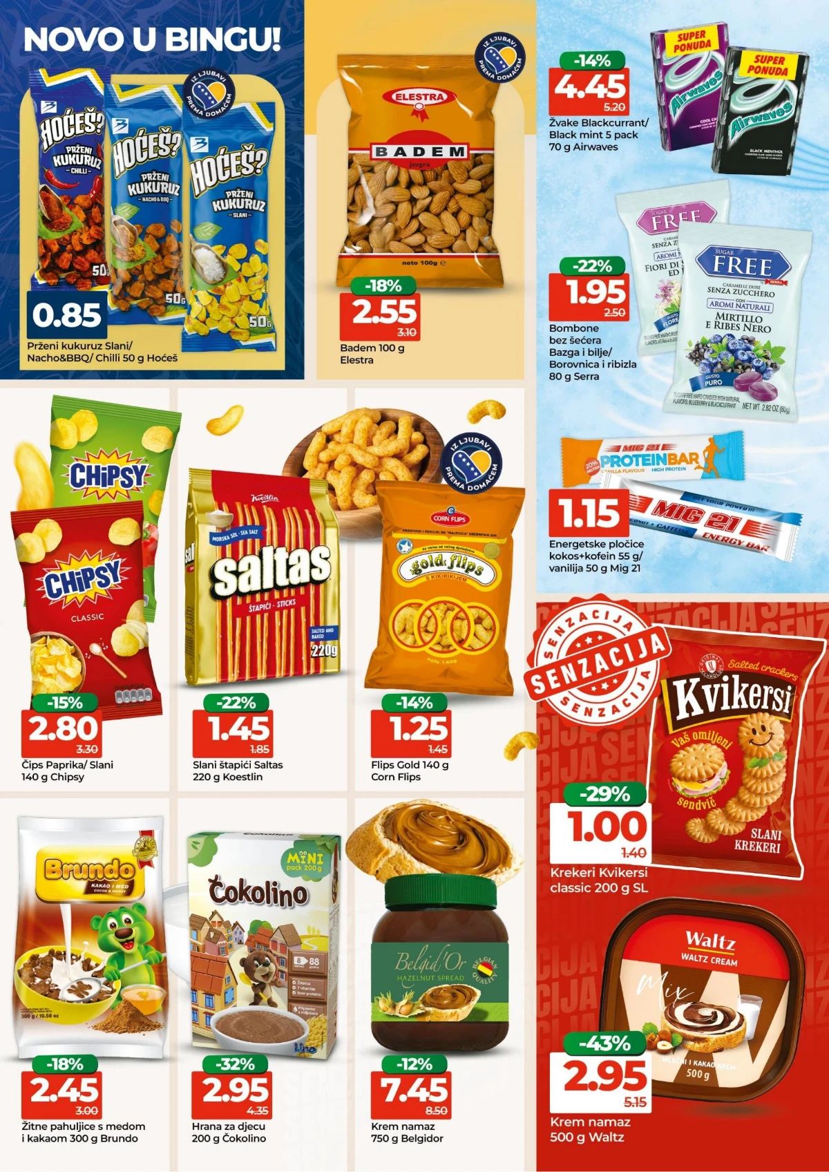Bingo katalog stranica 9 – slatkiši, keksi i grickalice
