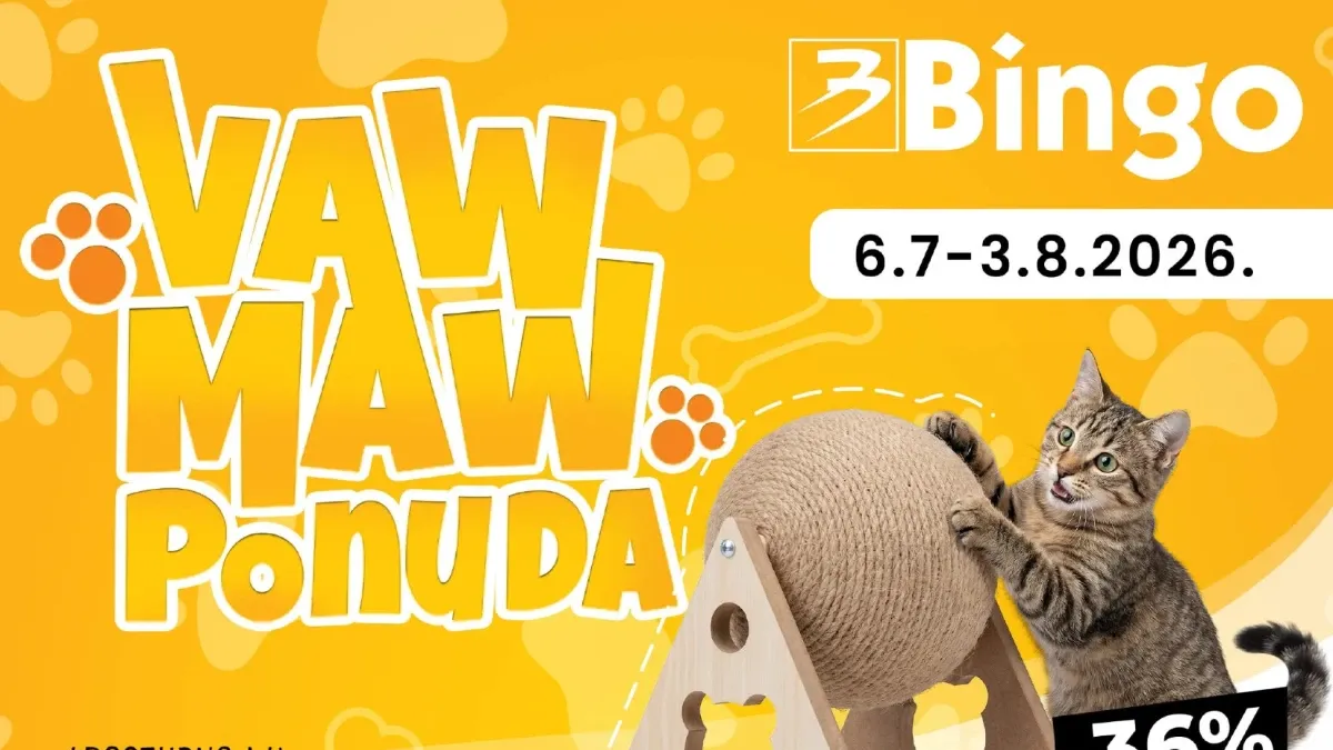 Bingo VAW MAW ponuda do 03.08.2026. – oprema za kućne ljubimce uz popuste do 50%