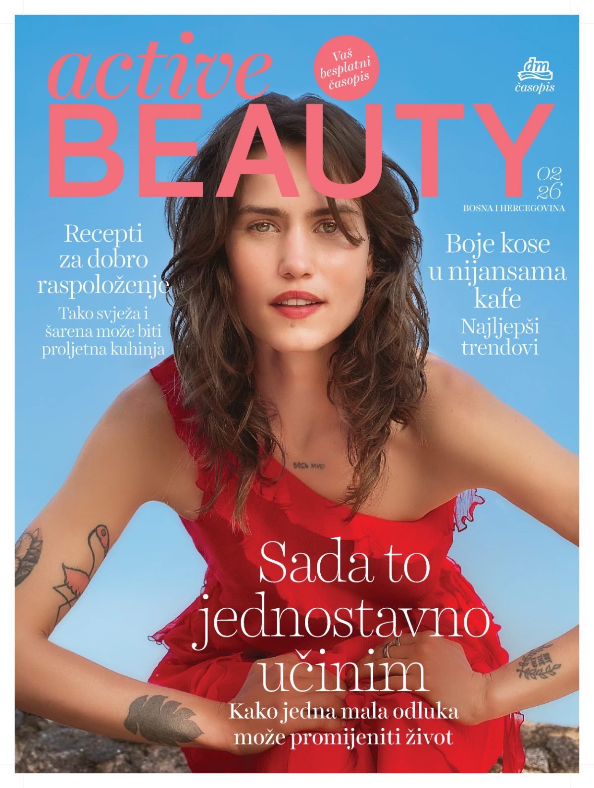 dm Active Beauty časopis maj 2026 katalog ljepote i njege – make-up, kosa, skincare i proljetni trendovi
