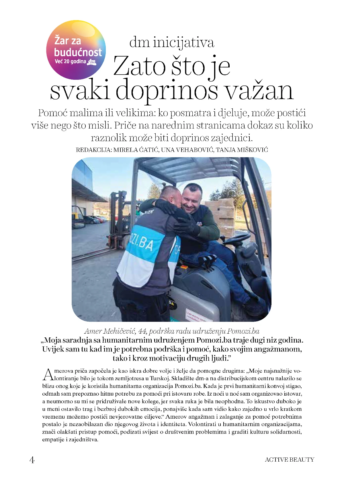 Amer Mehičević podrška radu humanitarnog udruženja