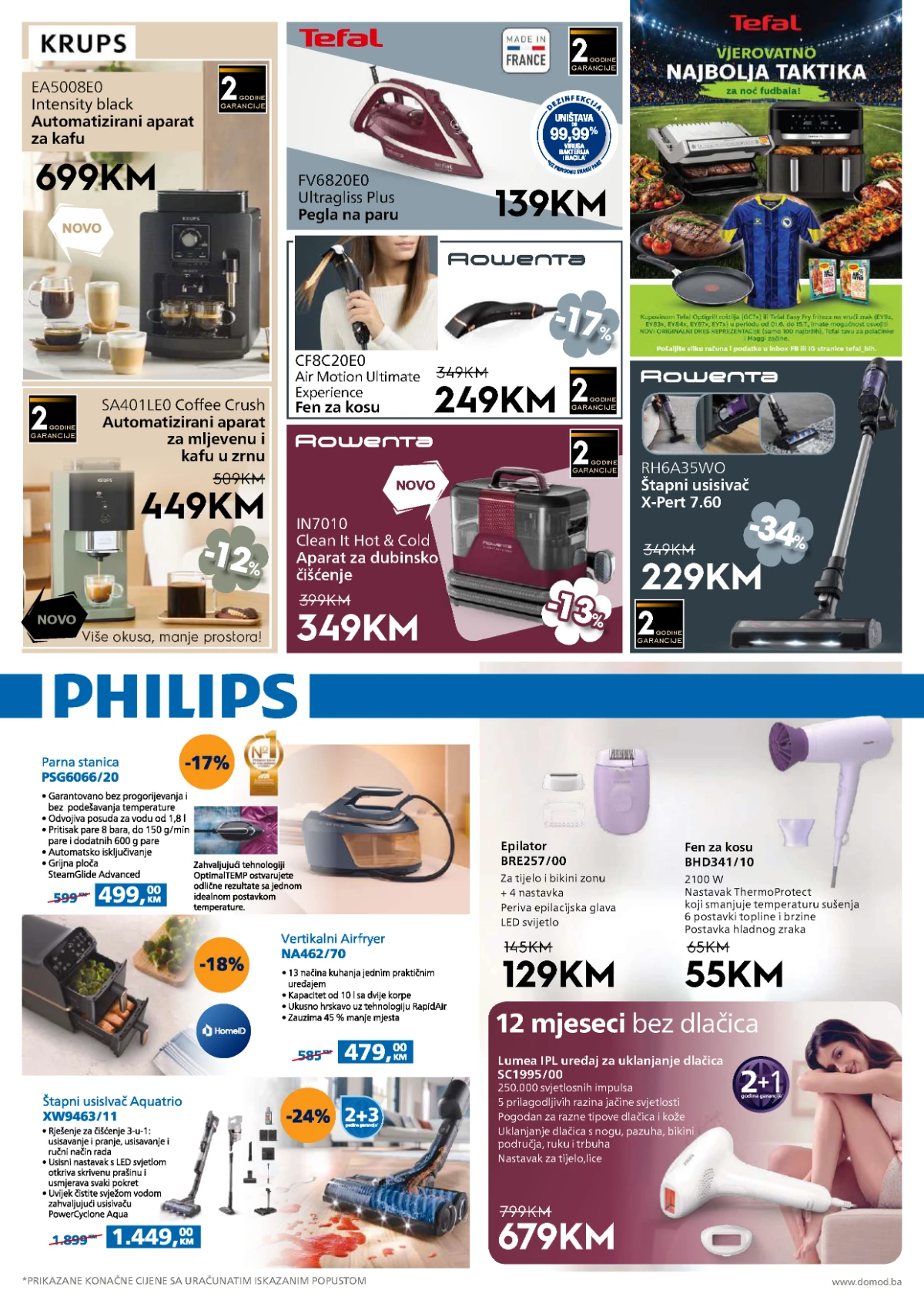 Domod katalog strana 14 pegle usisivači aparati za kafu i kućanski uređaji