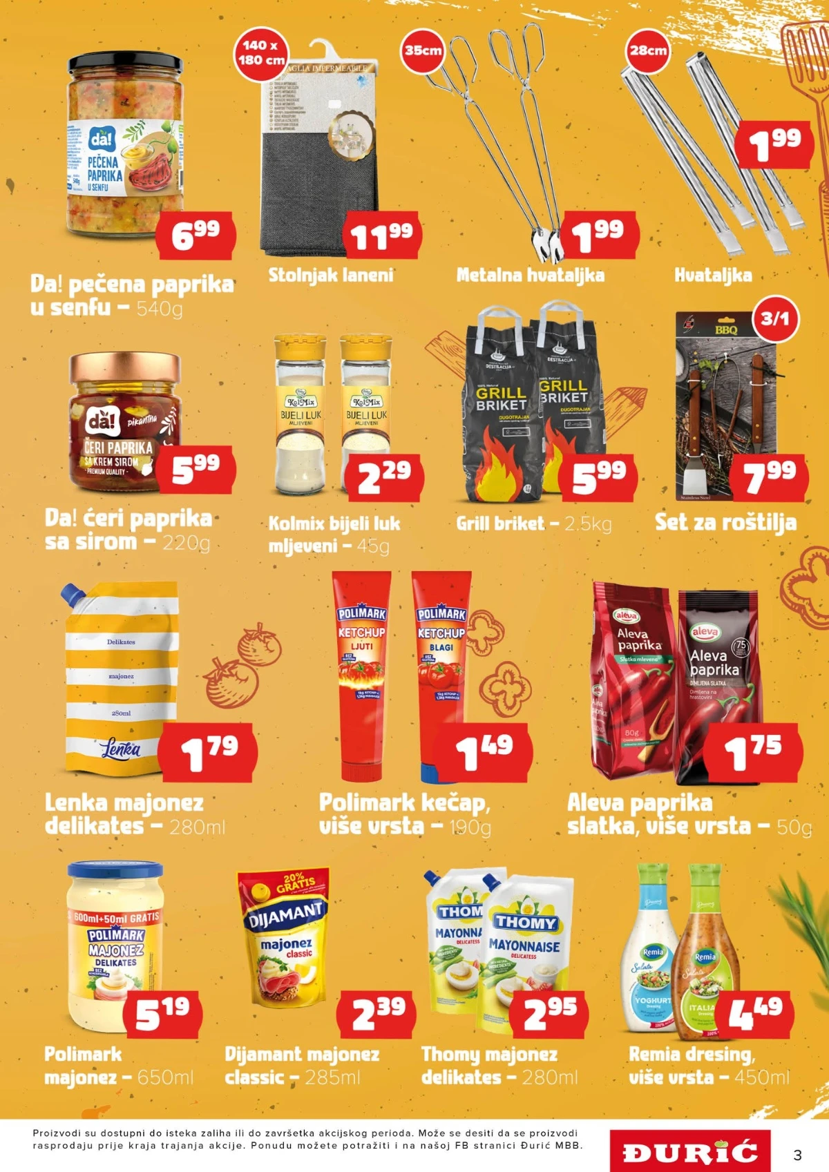 Đurić katalog – prehrambeni proizvodi, slatkiši, grickalice i napici na akciji