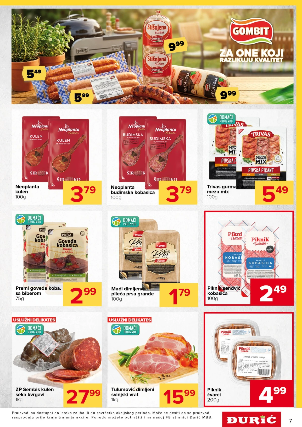 Đurić katalog maj 2026 prehrambeni i kućni proizvodi stranica 7