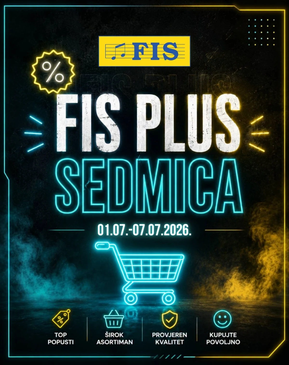 FIS Plus Sedmica – popusti do 38% od 01.07. do 07.07.2026.