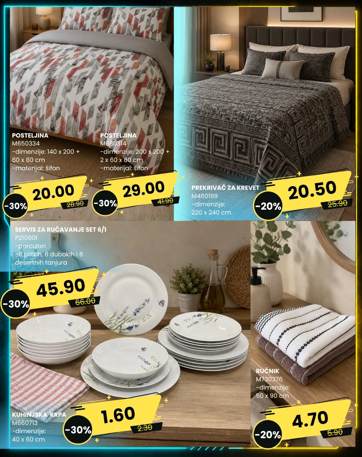 FIS Plus Sedmica – posteljina, posuđe i tekstil za dom