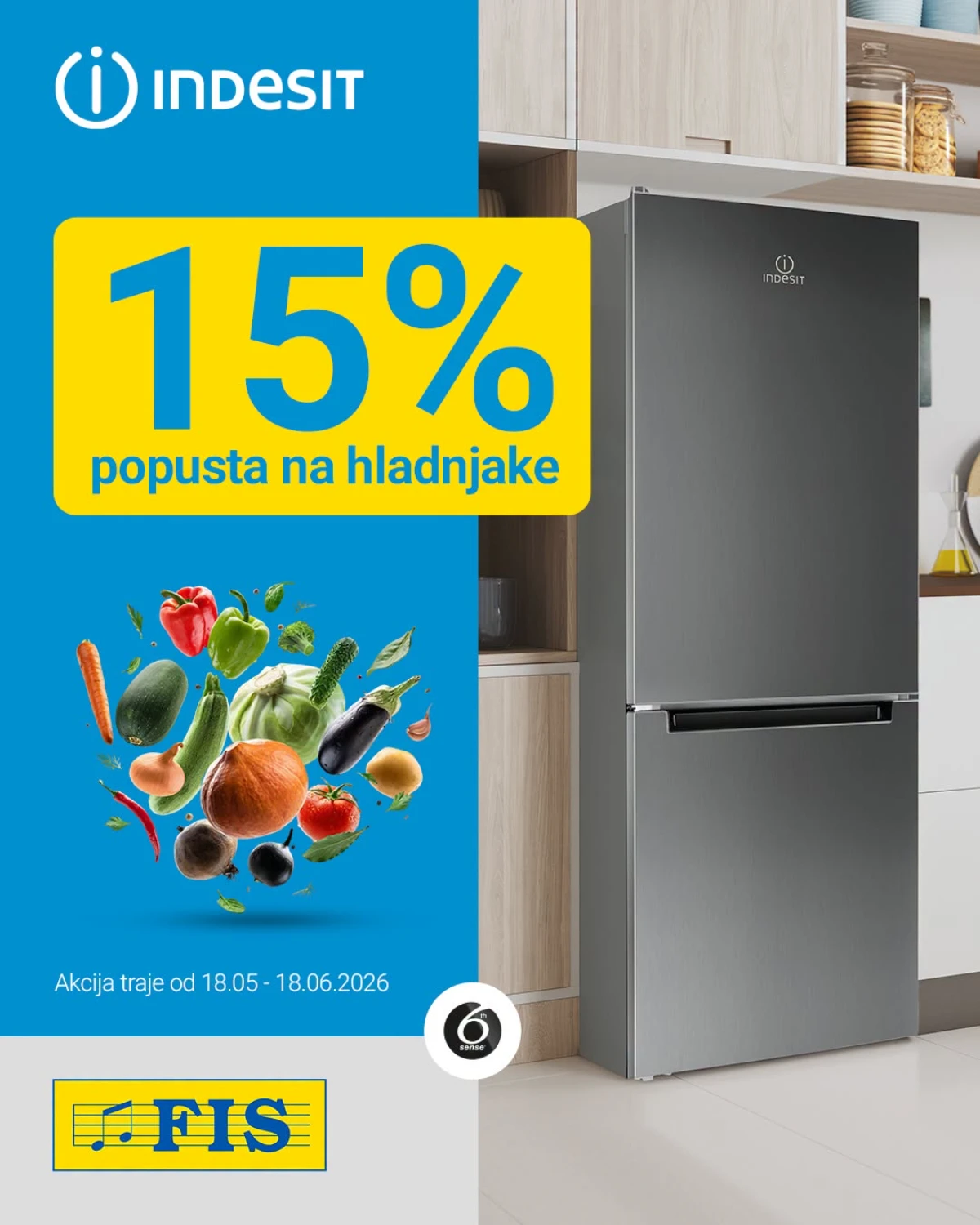 Indesit hladnjaci na akciji u FIS-u do 18.06.2026