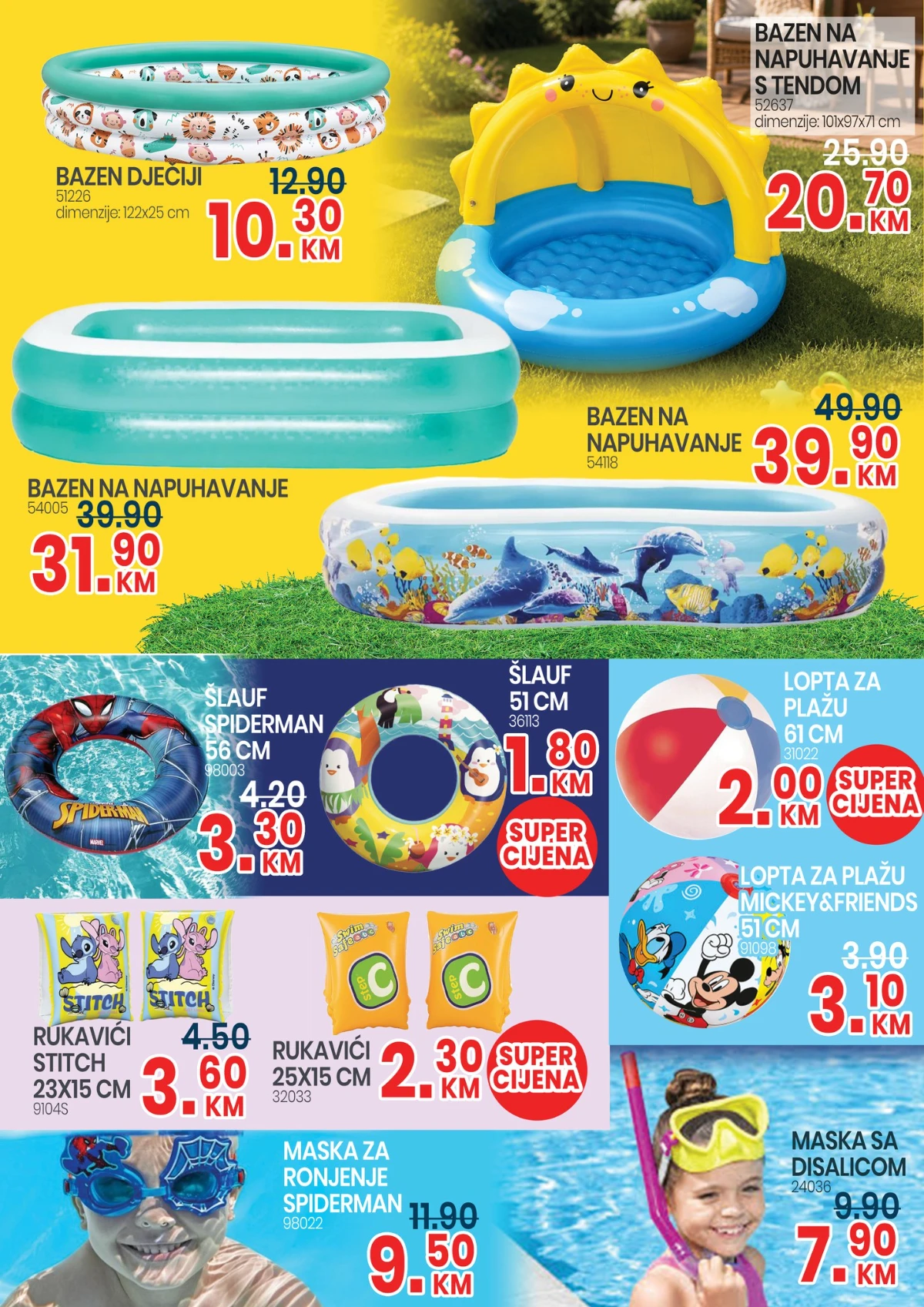 FIS katalog – dječiji bazeni, šlaufi i igračke za ljeto