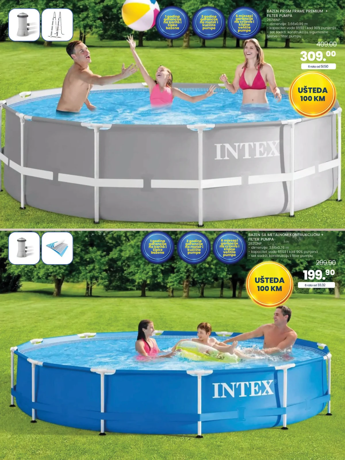 FIS okrugli bazeni Intex na akciji