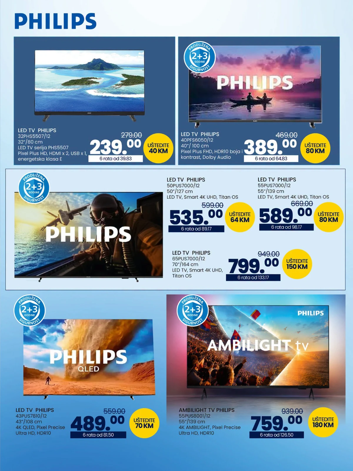 Philips televizori na akciji u FIS katalogu do 02.07.2026