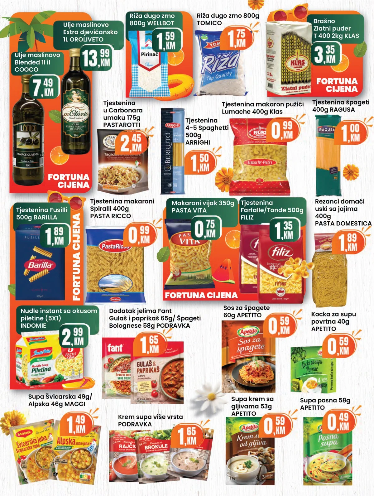 Fortuna katalog sniženja do 30% – strana 10 Fortuna katalog akcija do 30% – prehrana i proizvodi za domaćinstvo (strana 10)