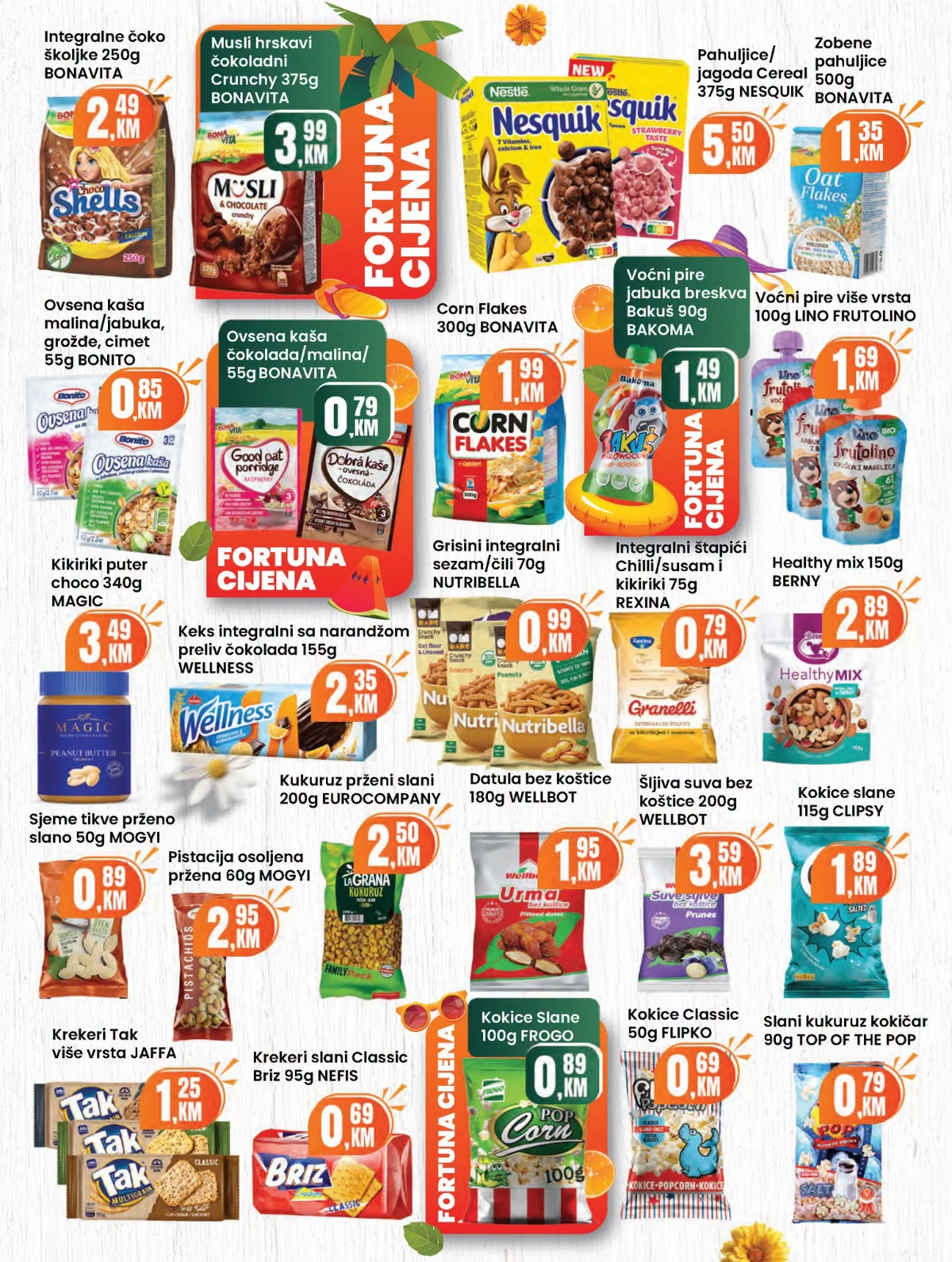 Fortuna katalog sniženja do 30% – strana 16 Fortuna katalog akcija do 30% – prehrana i proizvodi za domaćinstvo (strana 16)