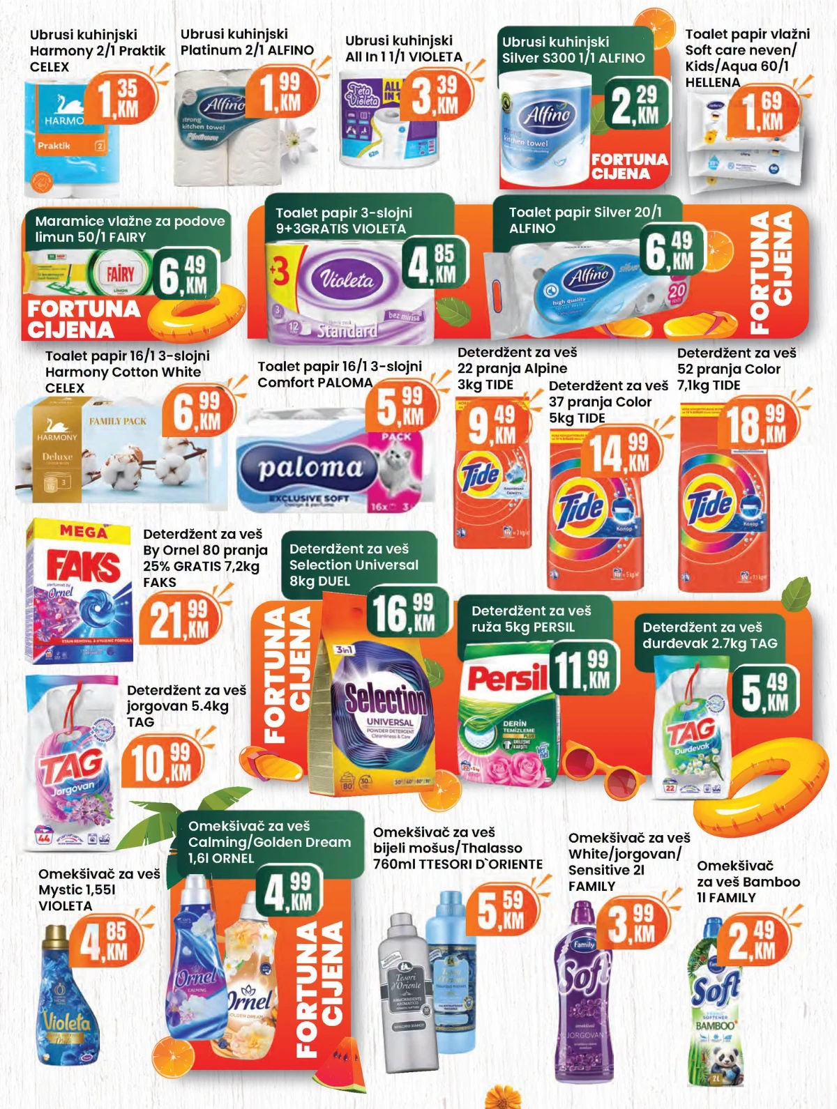 Fortuna katalog sniženja do 30% – strana 22 Fortuna katalog akcija do 30% – prehrana i proizvodi za domaćinstvo (strana 22)