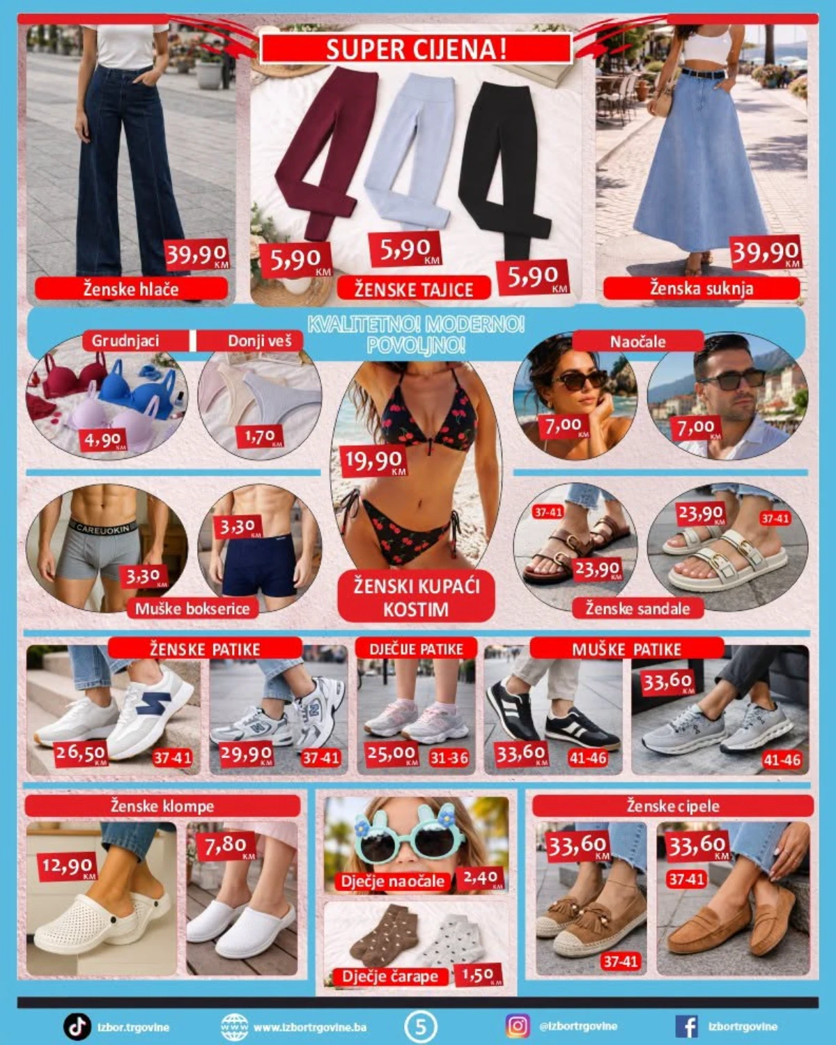 Izbor Trgovine katalog do 05.06.2026 – sandale, patike i ljetna odjeća
