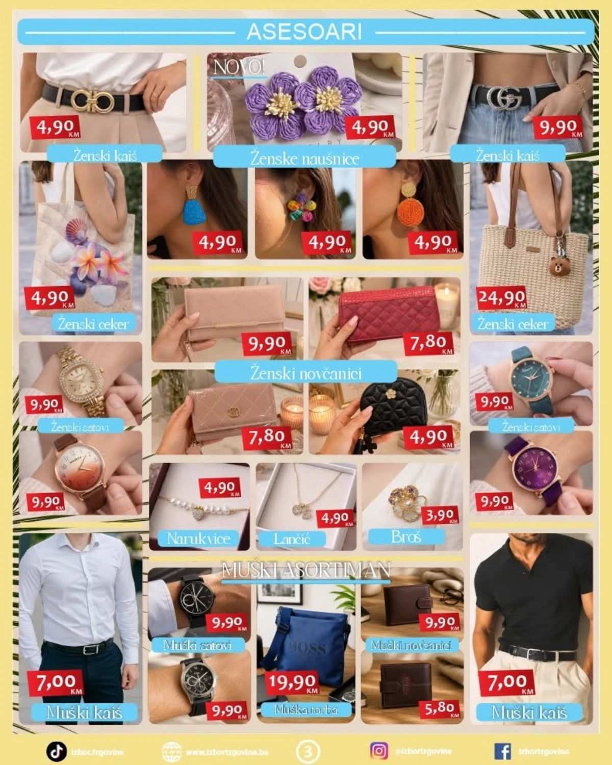 Izbor Trgovine katalog do 19.06.2026 – torbe, novčanici, satovi i modni dodaci
