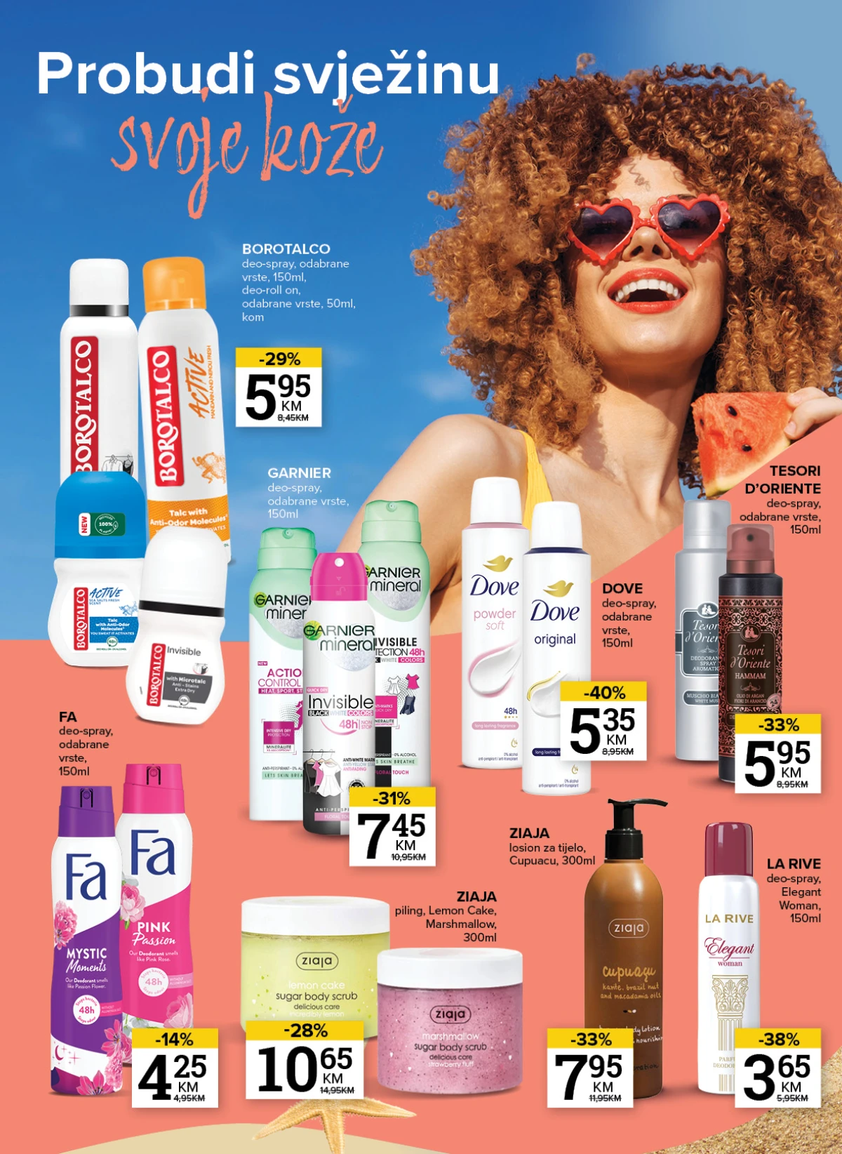 Carroten, Nivea Sun i proizvodi za zaštitu kože od sunca