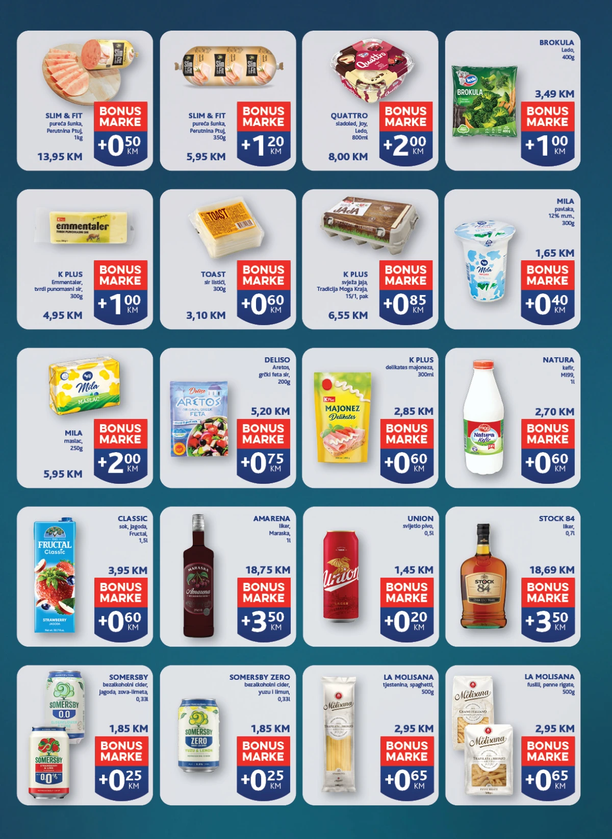 Konzum i Mercator tjestenina i dodaci za kuhanje na akciji