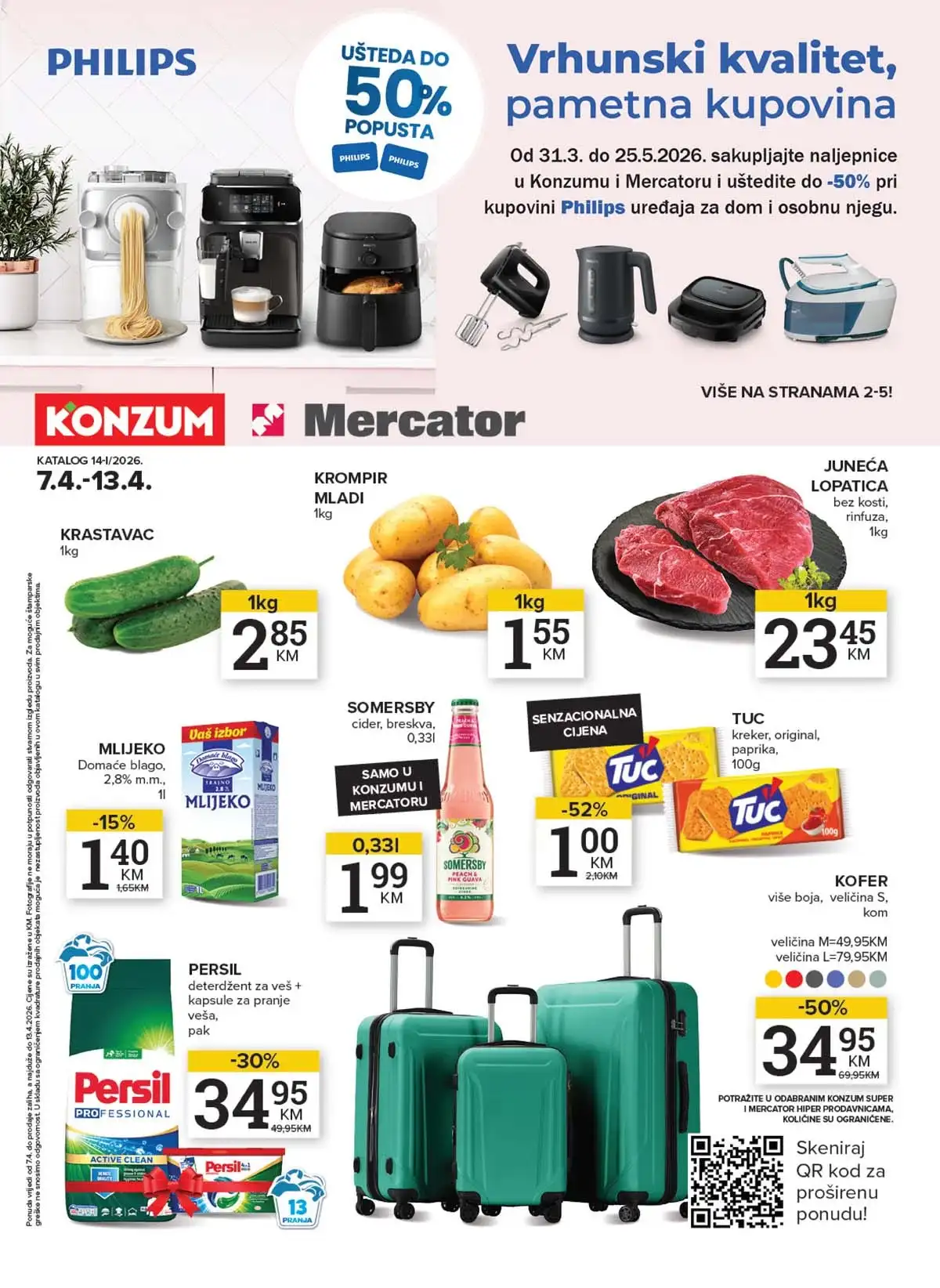 Konzum i Mercator akcija katalog sniženja do 04. aprila 2026 – strana 1