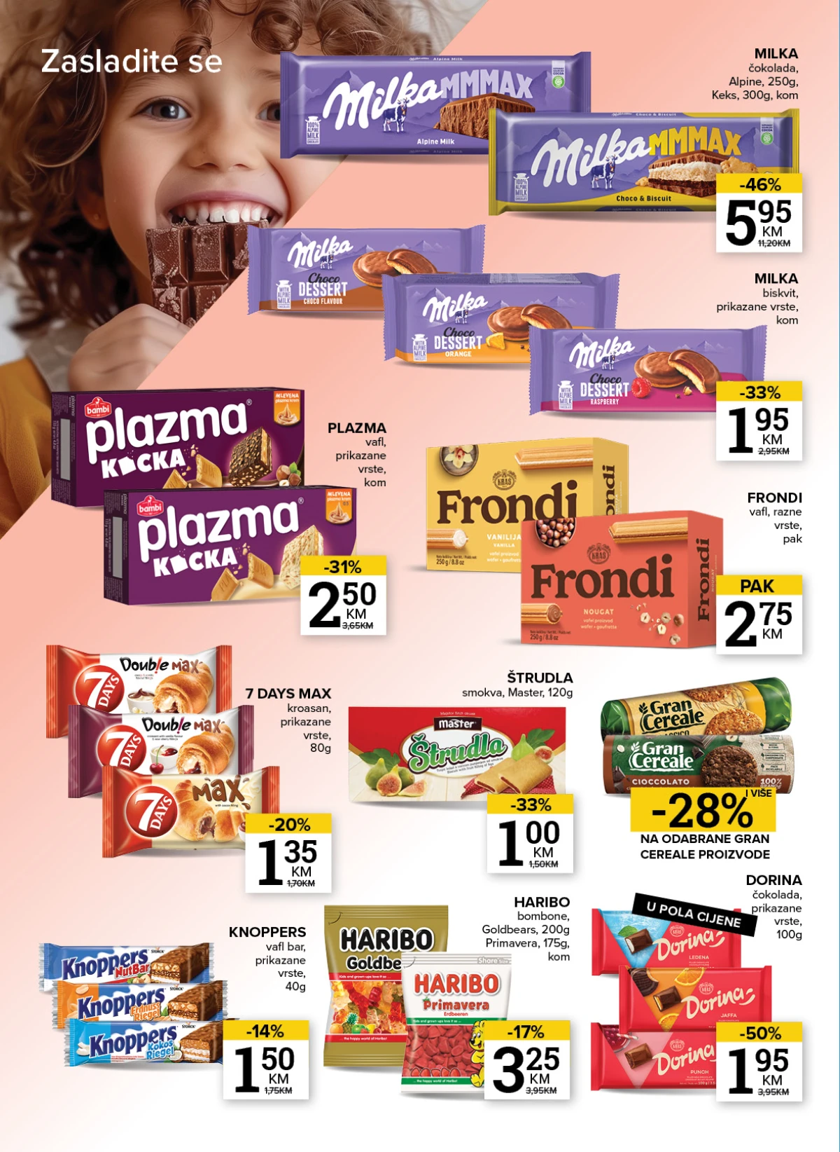 Konzum i Mercator akcija na čokolade, praline i bombonjere