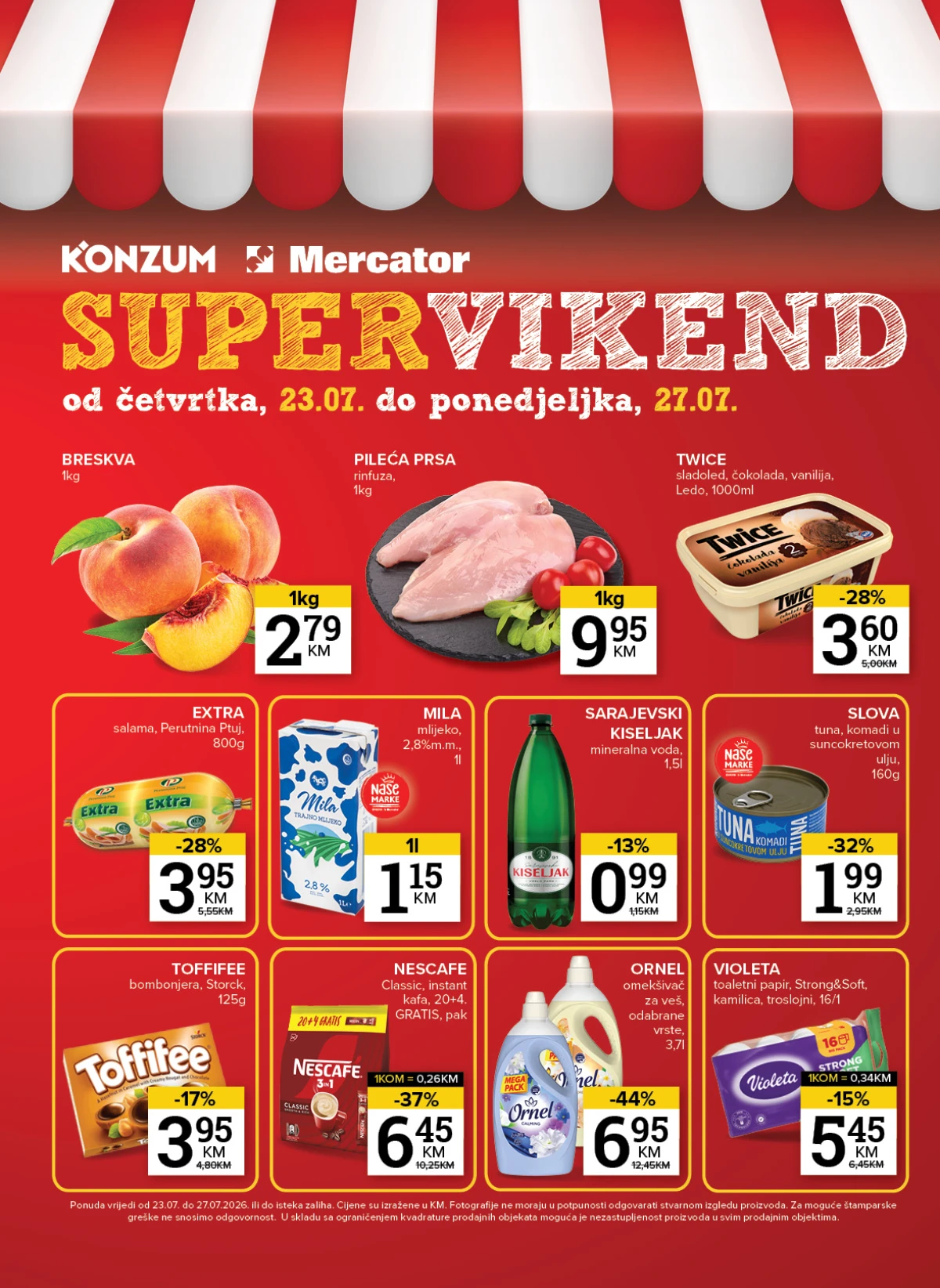 Konzum i Mercator katalog akcijskih ponuda do 27.07.2026. – stranica 32
