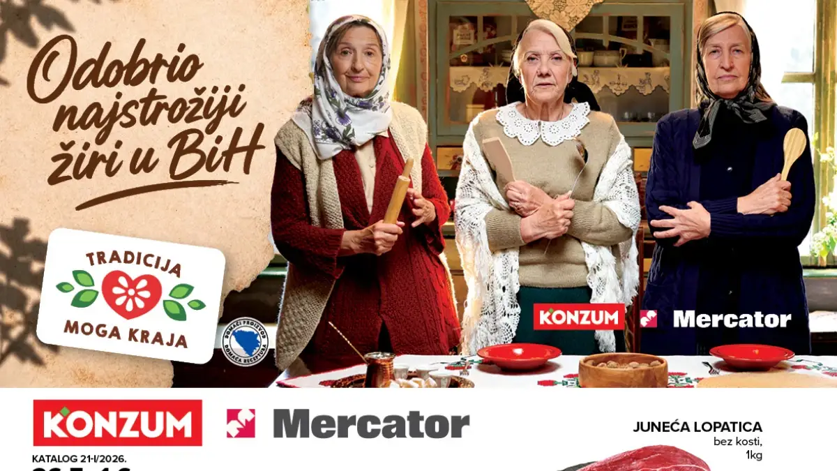 Konzum i Mercator katalog 26.05 do 01.06.2026 sniženja do 50 posto na prehranu meso voće povrće i domaće proizvode
