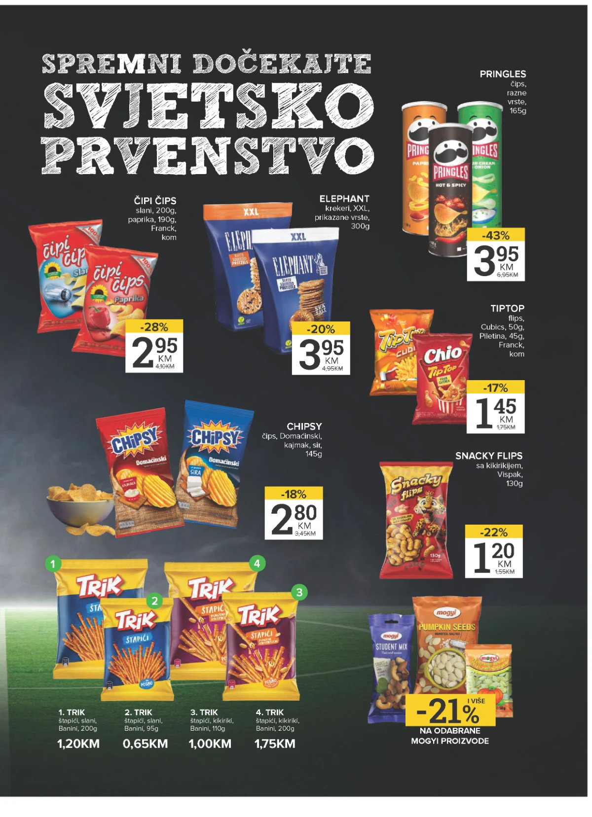 Konzum i Mercator navijačka akcija strana 3 – grickalice i proizvodi za gledanje utakmica