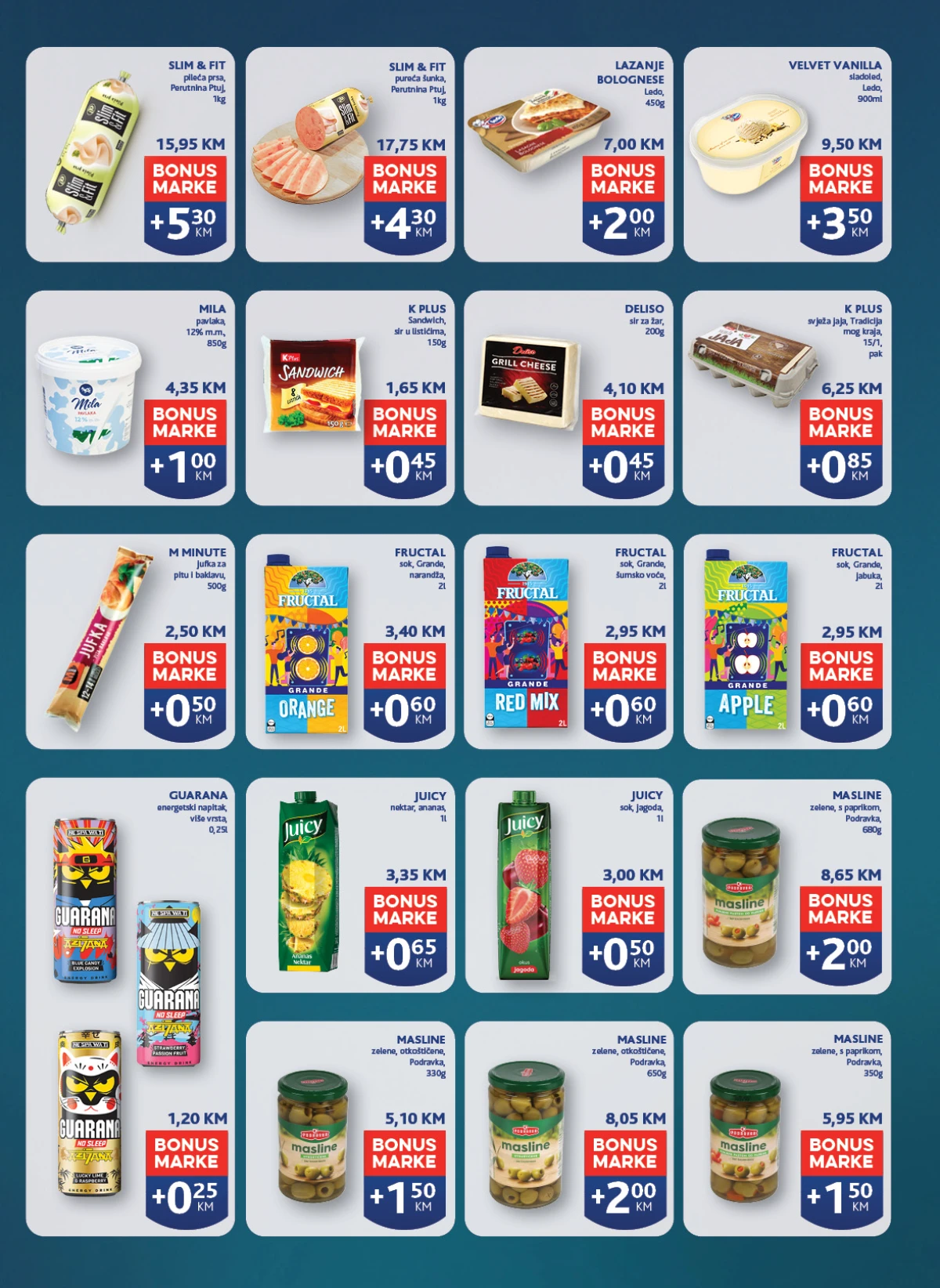 Konzum i Mercator katalog - Pika BONUS proizvodi