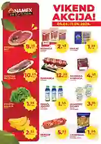 Namex vikend akcija katalog sniženja prehrana piće kućne potrepštine Bosna i Hercegovina do 11. aprila 2026