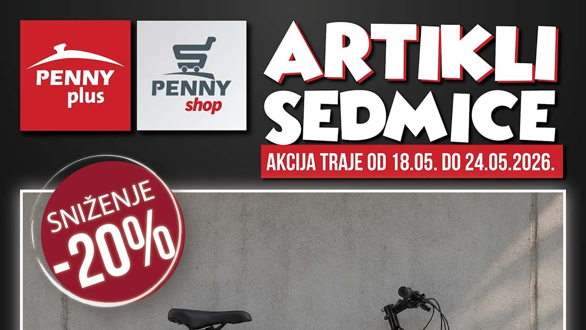 Penny Plus artikli sedmice – bicikli, stolice i kućni artikli na sniženju do 24.05.2026