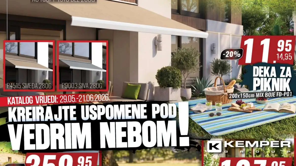 Penny Plus katalog do 20% popusta – vrtni namještaj, roštilji, tende i kamping oprema do 21.06.2026