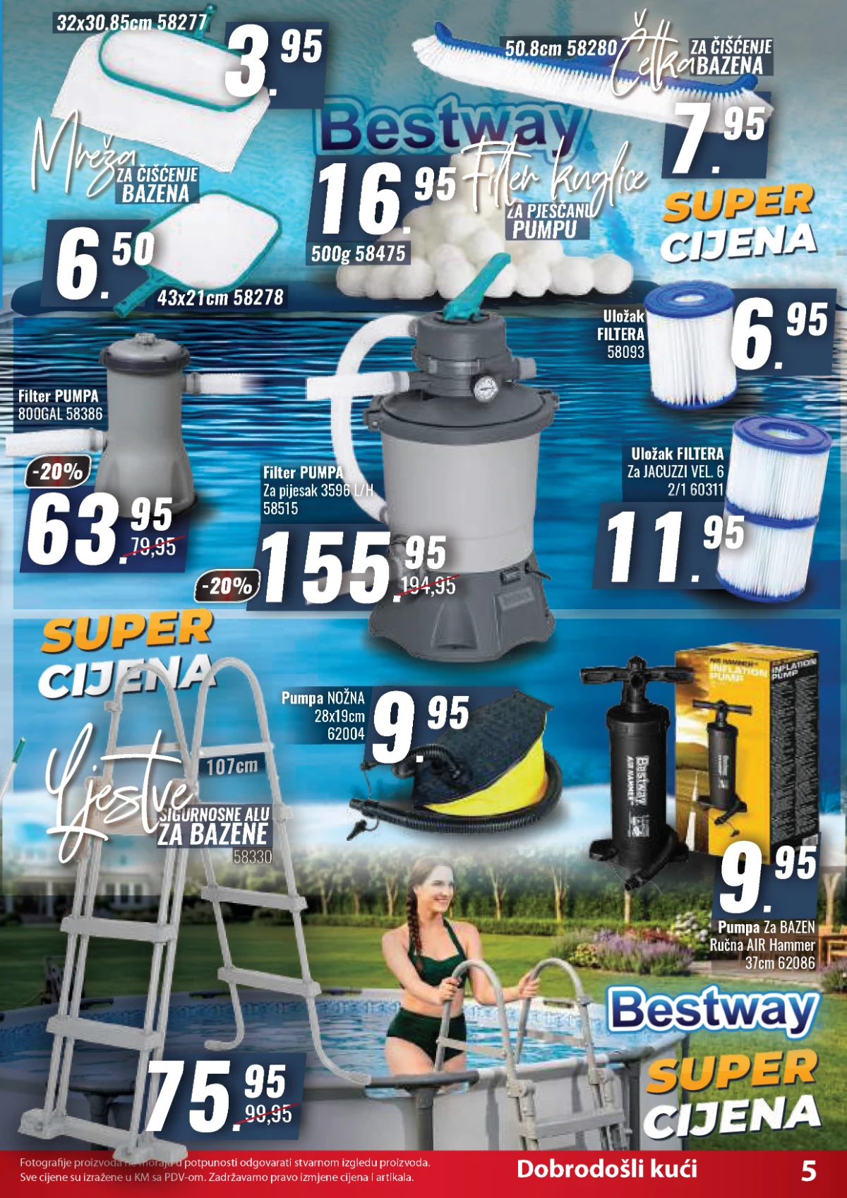 Penny Plus filter pumpe ljestve i oprema za bazene juli 2026