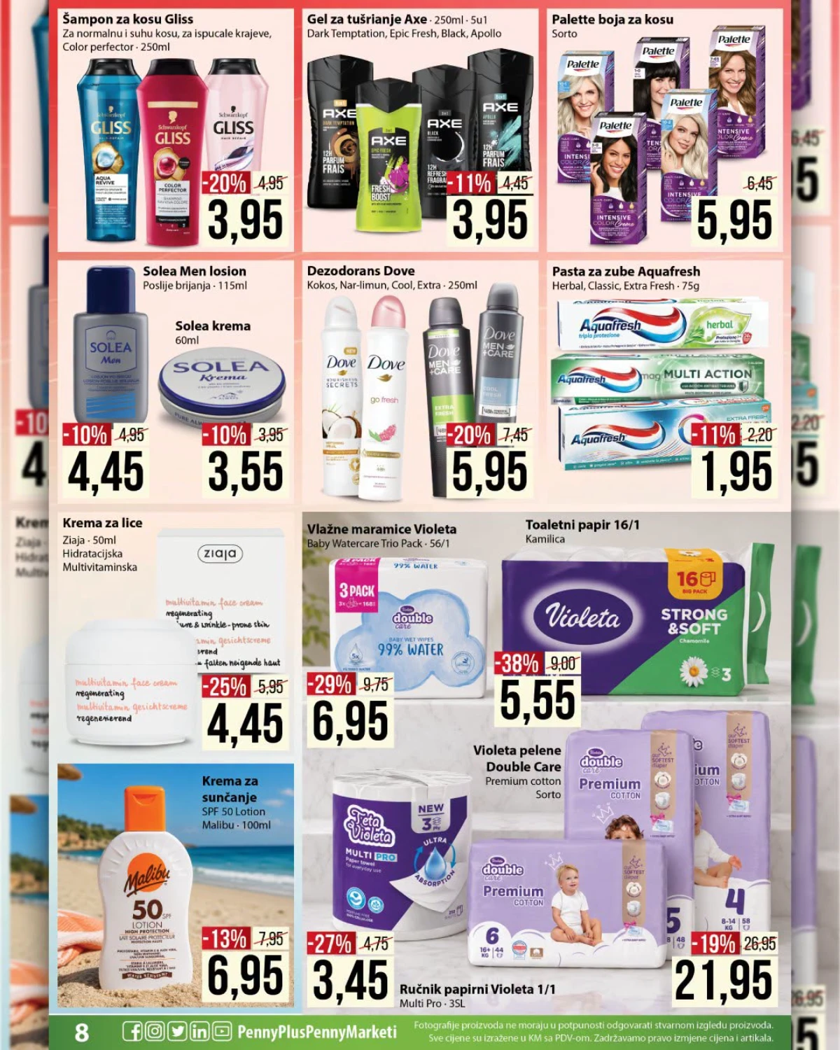 PENNY Marketi katalog 17.07. do 09.08.2026. – kozmetika, njega tijela, Violeta i proizvodi za higijenu na akciji