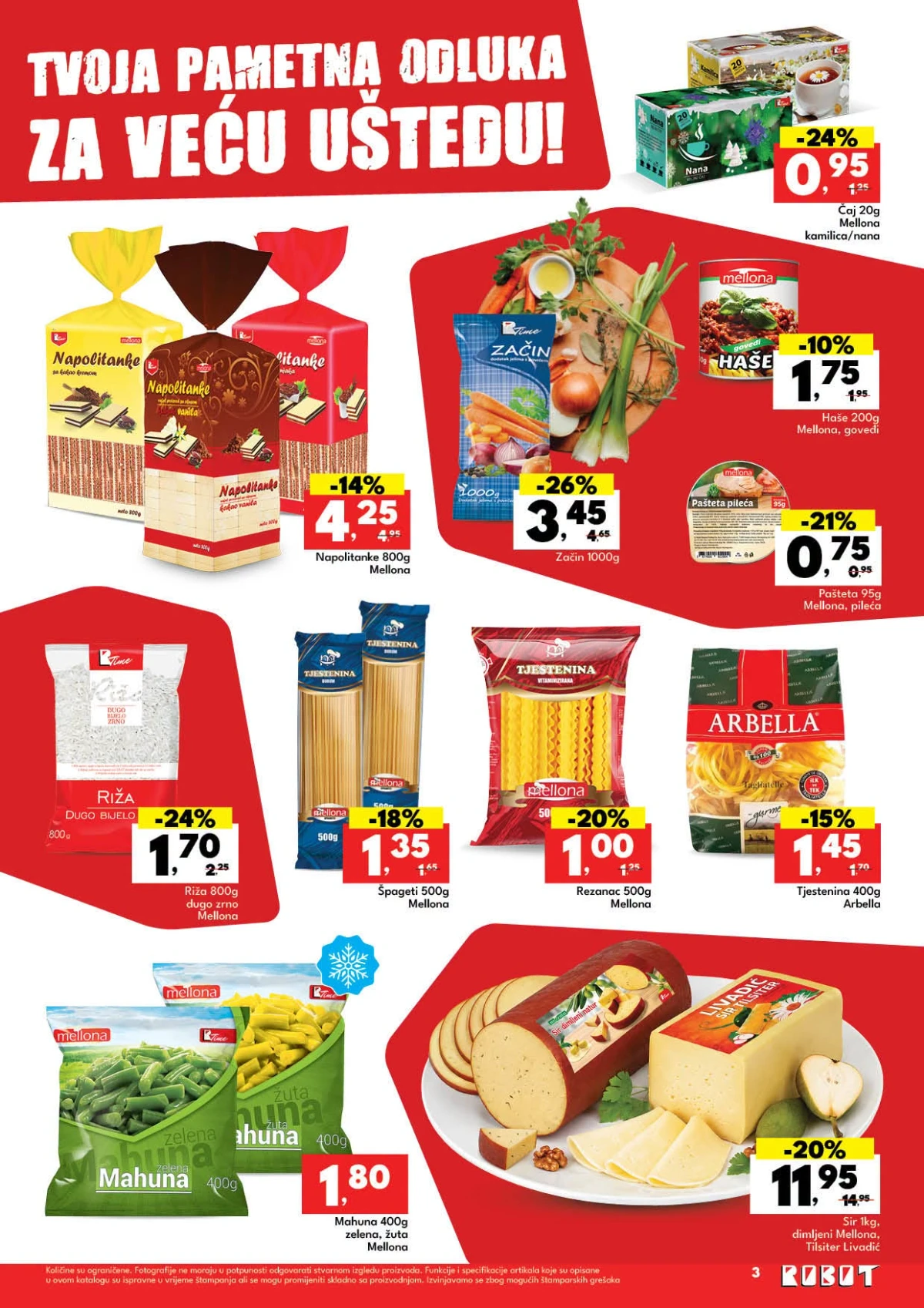 Robot katalog strana 3 – prehrambeni proizvodi na akciji