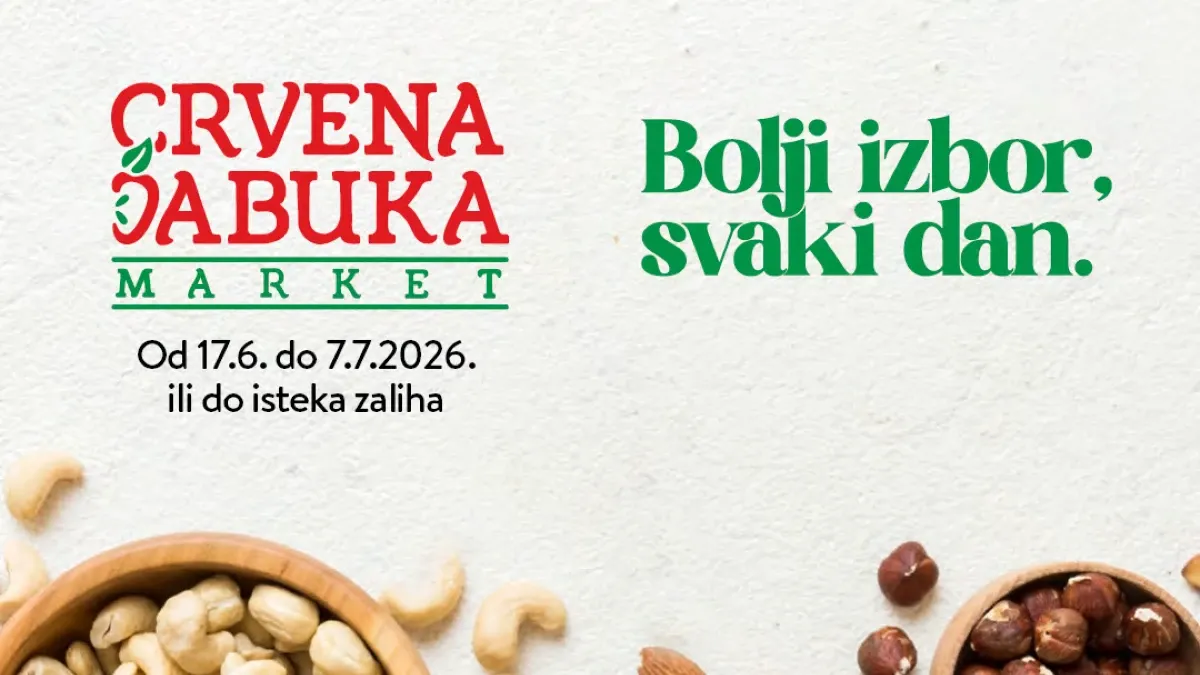 Crvena Jabuka katalog do 07.07.2026 – popusti do 48 posto na prehranu i proizvode za svakodnevnu kupovinu