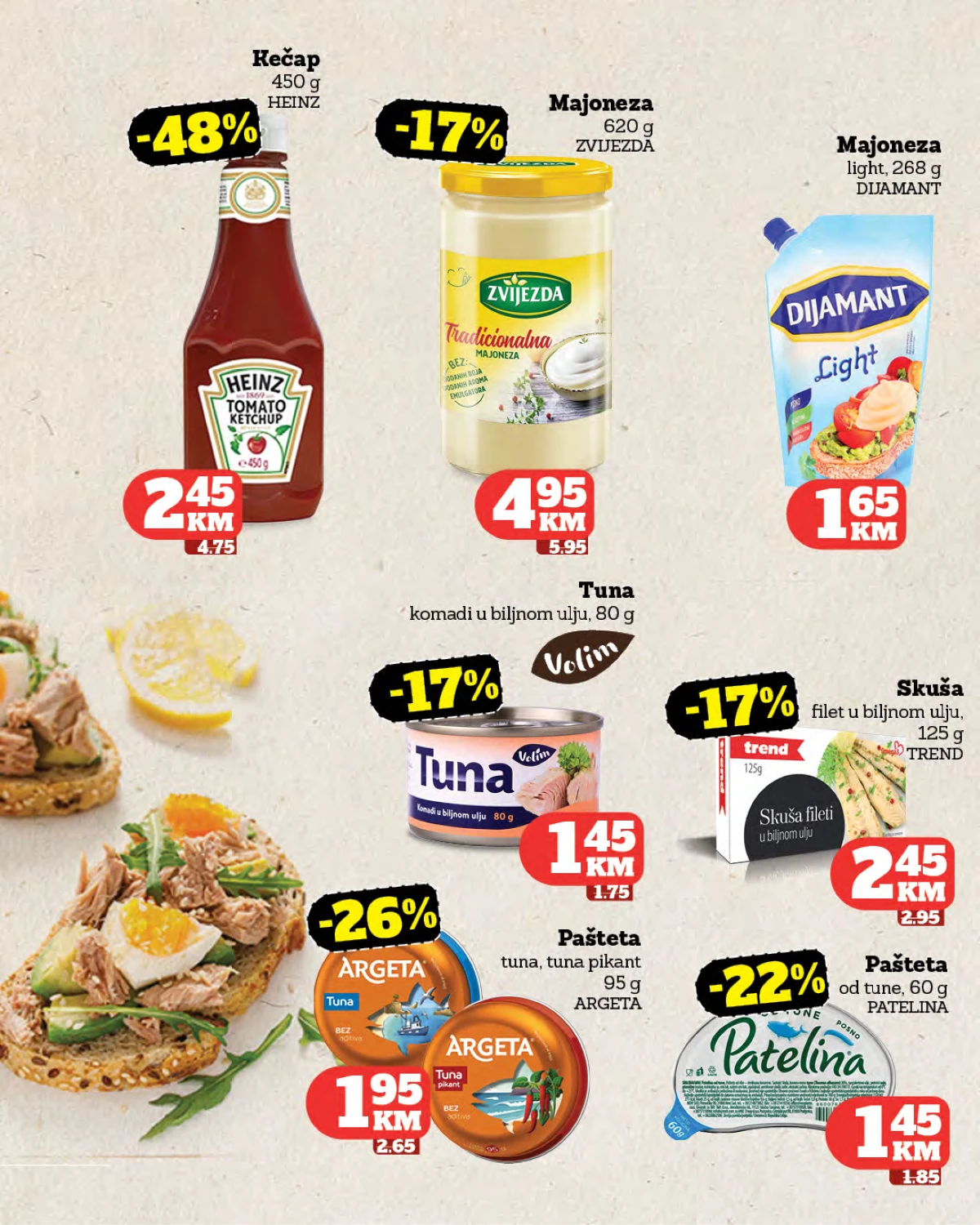 Crvena Jabuka katalog do 07.07.2026 – majoneza, tuna i paštete na sniženju
