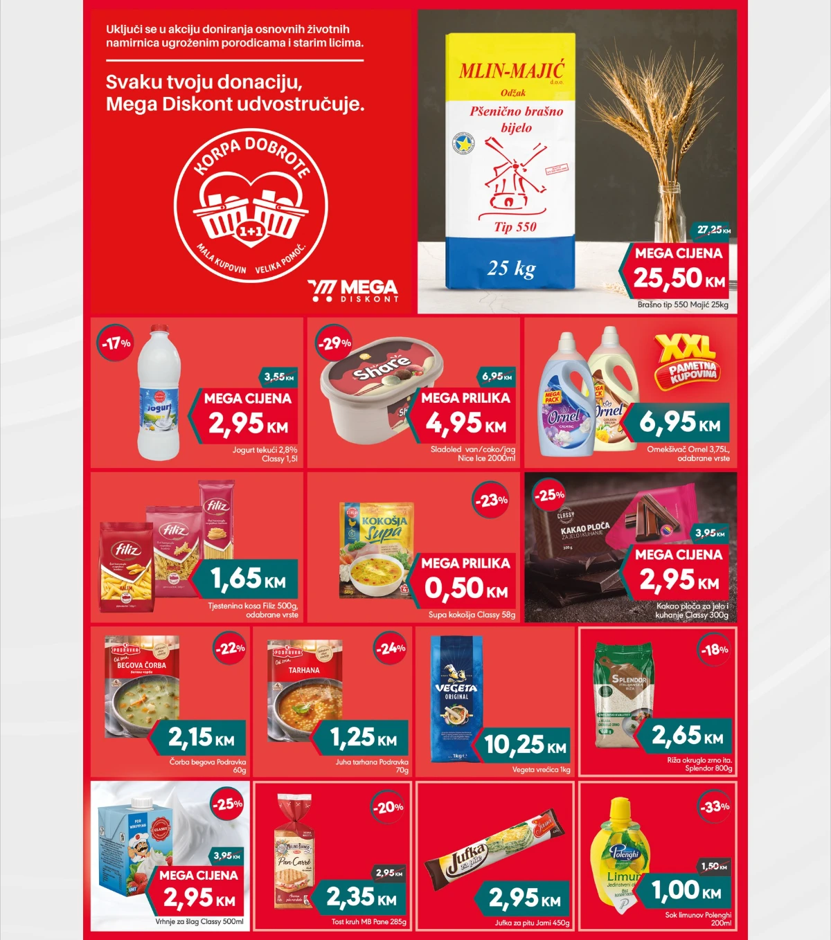 Mega Diskont katalog maj 2026 brašno i osnovne namirnice